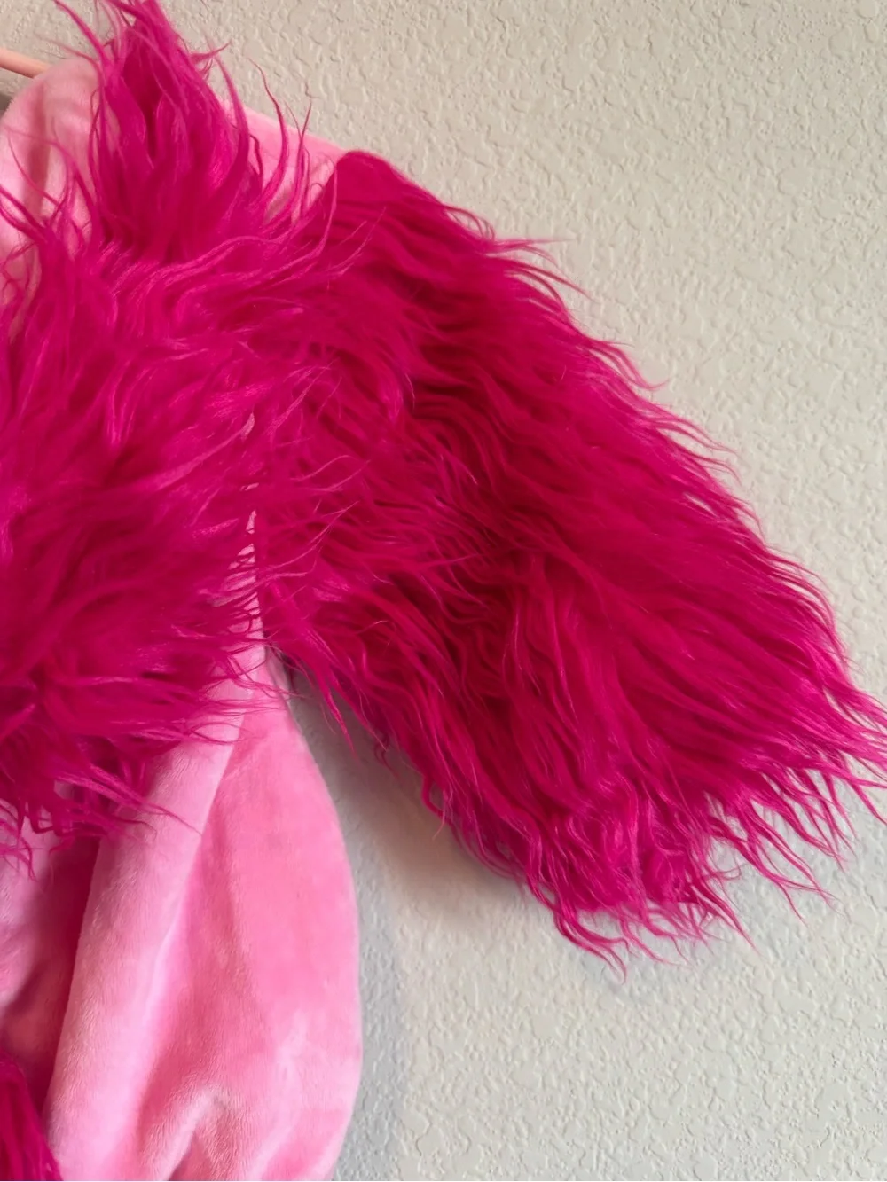 Pottery Barn Kids Pink Flamingo Costume Plush Romper/Headpiece Size 12-24 Months